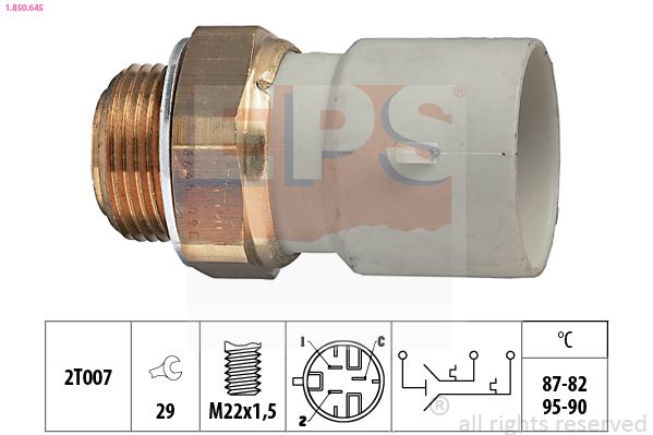 EPS 1.850.645 Temperature Switch, radiator fan