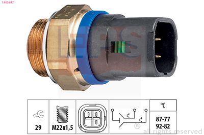 Temperature Switch, radiator fan EPS 1.850.647