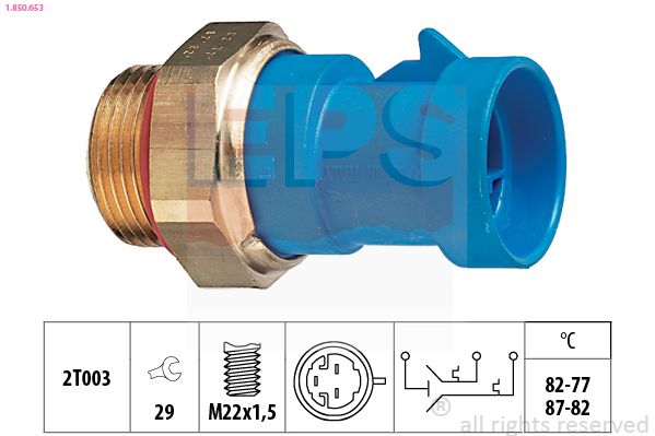 EPS 1.850.653 Temperature Switch, radiator fan