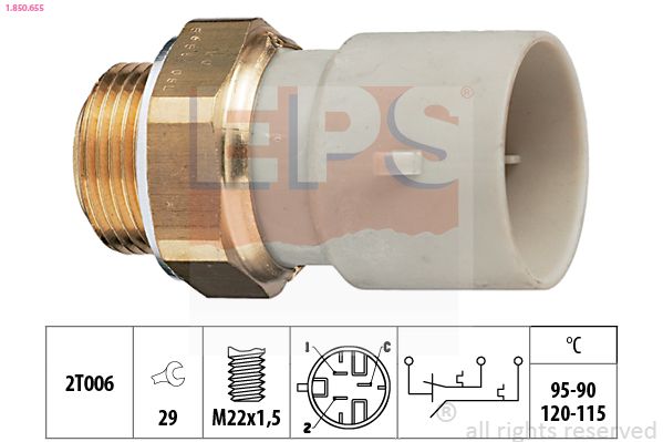 EPS 1.850.655 Temperature Switch, radiator fan