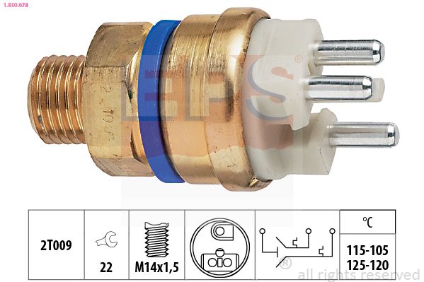 EPS 1.850.678 Temperature Switch, radiator fan