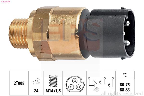 EPS 1.850.679 Temperature Switch, radiator fan