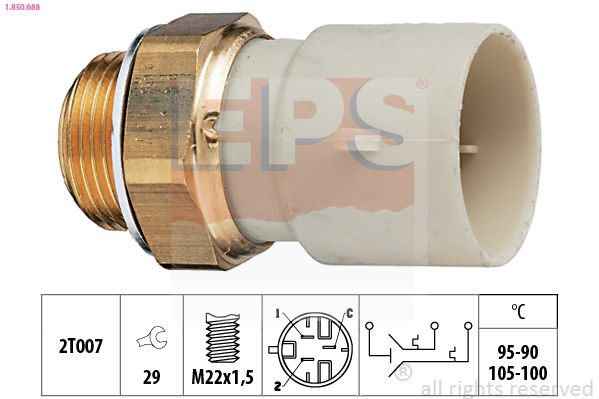 EPS 1.850.688 Temperature Switch, radiator fan