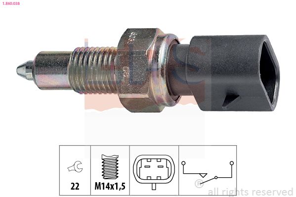 EPS 1.860.038 Switch, reverse light