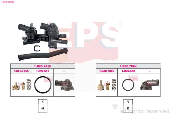 EPS 1.879.956KK Thermostat, coolant