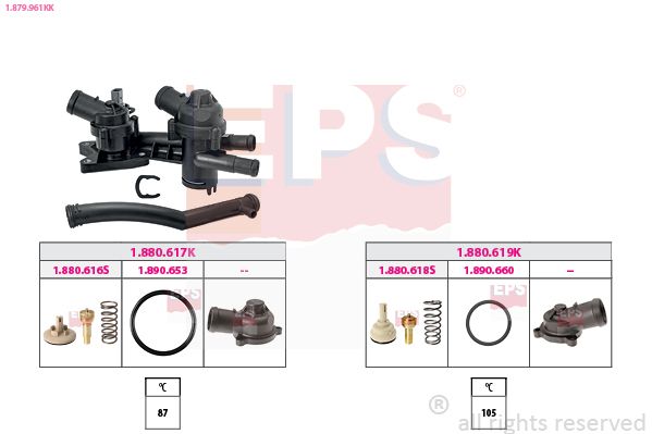 EPS 1.879.961KK Thermostat, coolant