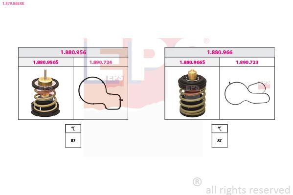 EPS 1.879.985KK Thermostat, coolant