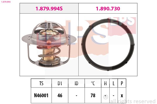 EPS 1.879.994 Thermostat, coolant
