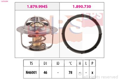 Thermostat, coolant EPS 1.879.994