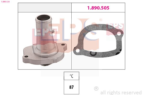EPS 1.880.124 Thermostat, coolant