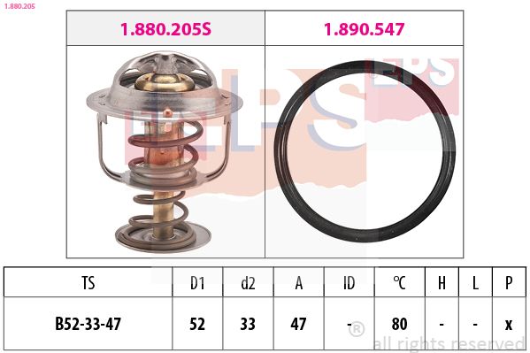EPS 1.880.205 Thermostat, coolant