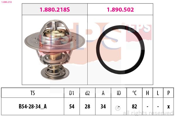 EPS 1.880.218 Thermostat, coolant