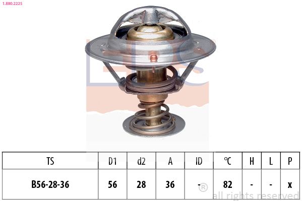 EPS 1.880.222S Thermostat, coolant