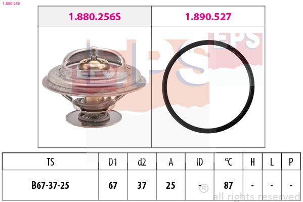 EPS 1.880.256 Thermostat, coolant