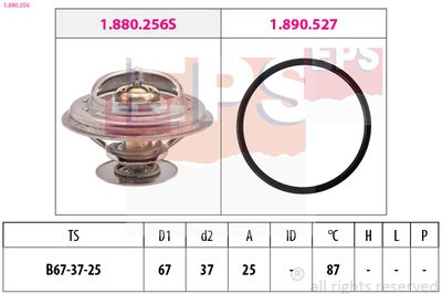 Thermostat, coolant EPS 1.880.256