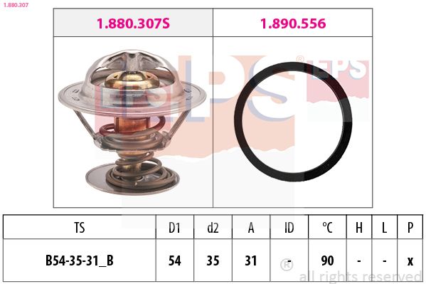 EPS 1.880.307 Thermostat, coolant