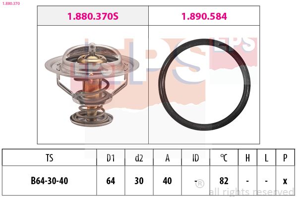 EPS 1.880.370 Thermostat, coolant