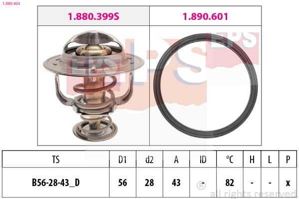 EPS 1.880.404 Thermostat, coolant