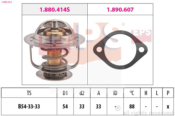 EPS 1.880.414 Thermostat, coolant