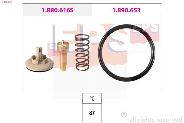 EPS 1.880.616 Thermostat, coolant