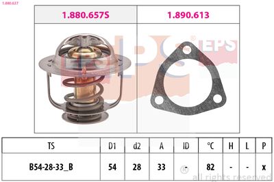 Thermostat, coolant EPS 1.880.637