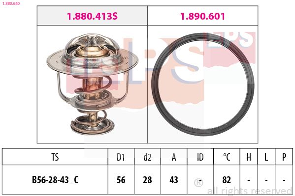 EPS 1.880.640 Thermostat, coolant