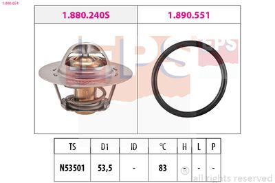 Thermostat, coolant EPS 1.880.654