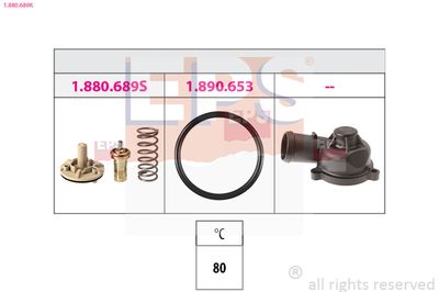 Thermostat, coolant EPS 1.880.689K