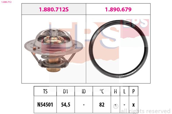EPS 1.880.712 Thermostat, coolant