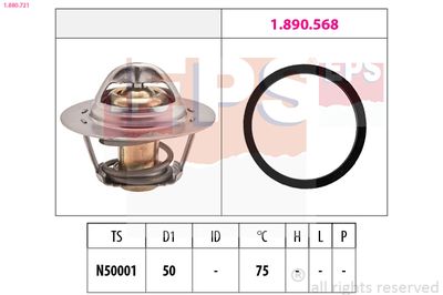 Thermostat, coolant EPS 1.880.721