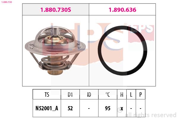 EPS 1.880.730 Thermostat, coolant