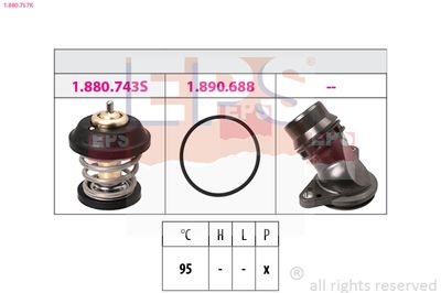 Thermostat, coolant EPS 1.880.757K