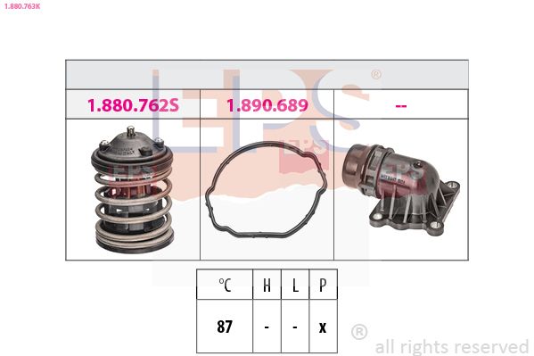 EPS 1.880.763K Thermostat, coolant