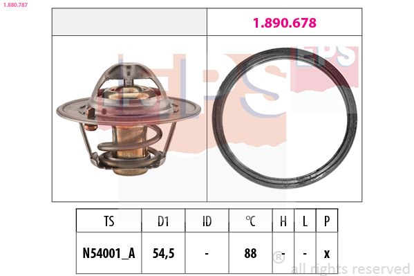 EPS 1.880.787 Thermostat, coolant