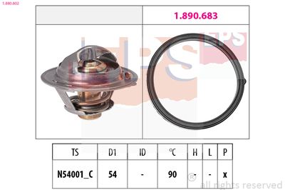 Thermostat, coolant EPS 1.880.802