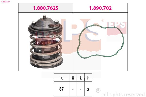 EPS 1.880.827 Thermostat, coolant