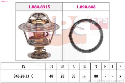 Thermostat, coolant EPS 1.880.831