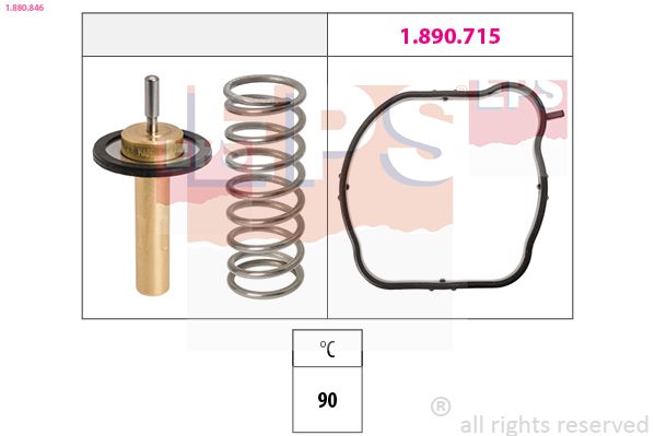 EPS 1.880.846 Thermostat, coolant