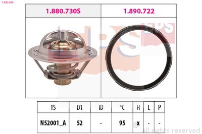 Thermostat, coolant EPS 1.880.946