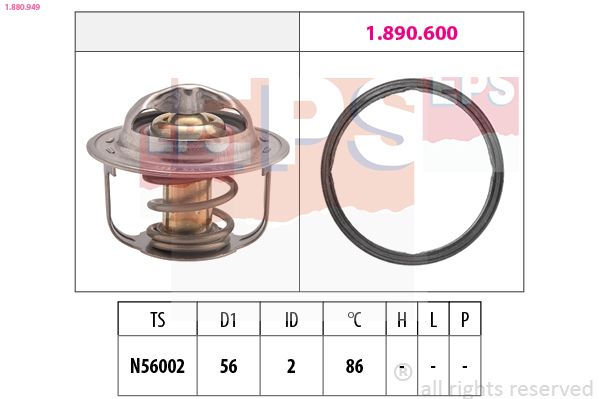 EPS 1.880.949 Thermostat, coolant