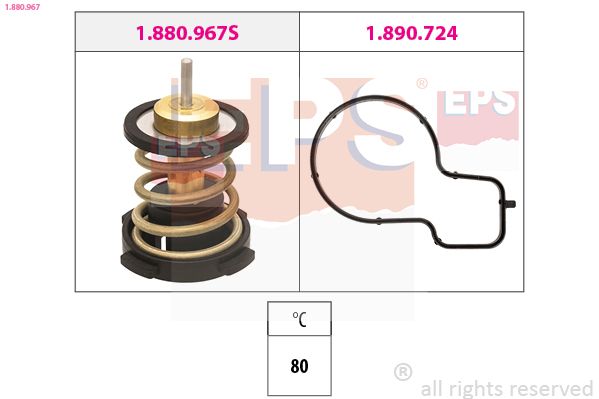 EPS 1.880.967 Thermostat, coolant