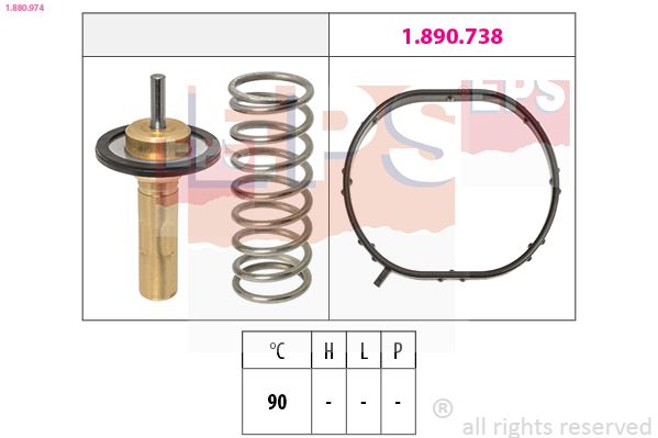 EPS 1.880.974 Thermostat, coolant