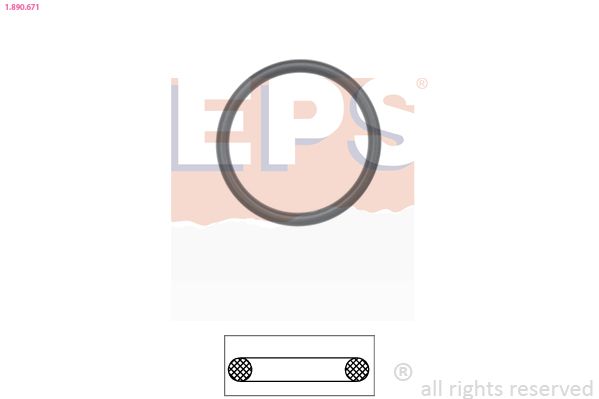 EPS 1.890.671 Gasket, thermostat housing