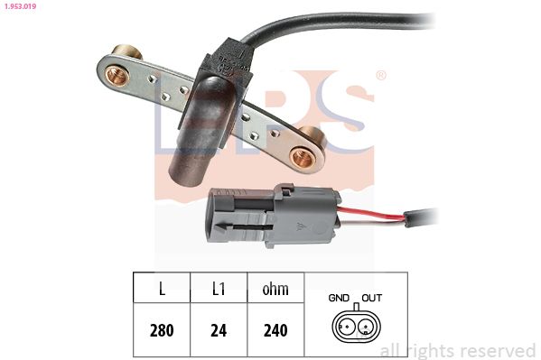 EPS 1.953.019 Sensor, crankshaft pulse