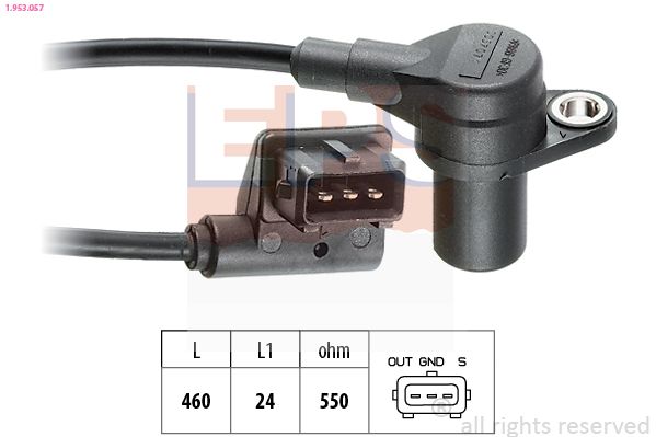 EPS 1.953.057 Sensor, crankshaft pulse