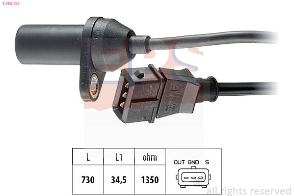 EPS 1.953.157 Sensor, crankshaft pulse