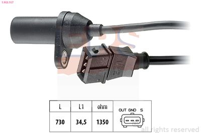 Sensor, crankshaft pulse EPS 1.953.157