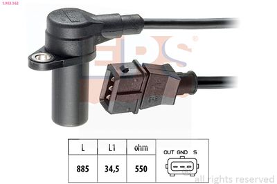Sensor, crankshaft pulse EPS 1.953.162