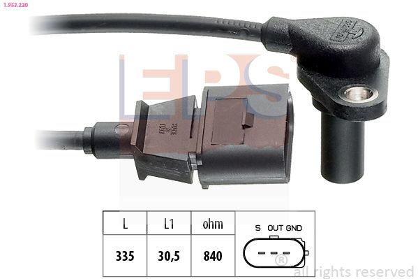 EPS 1.953.220 RPM Sensor, automatic transmission