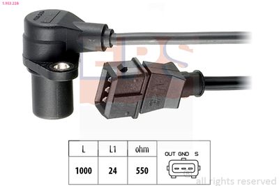 Sensor, crankshaft pulse EPS 1.953.228
